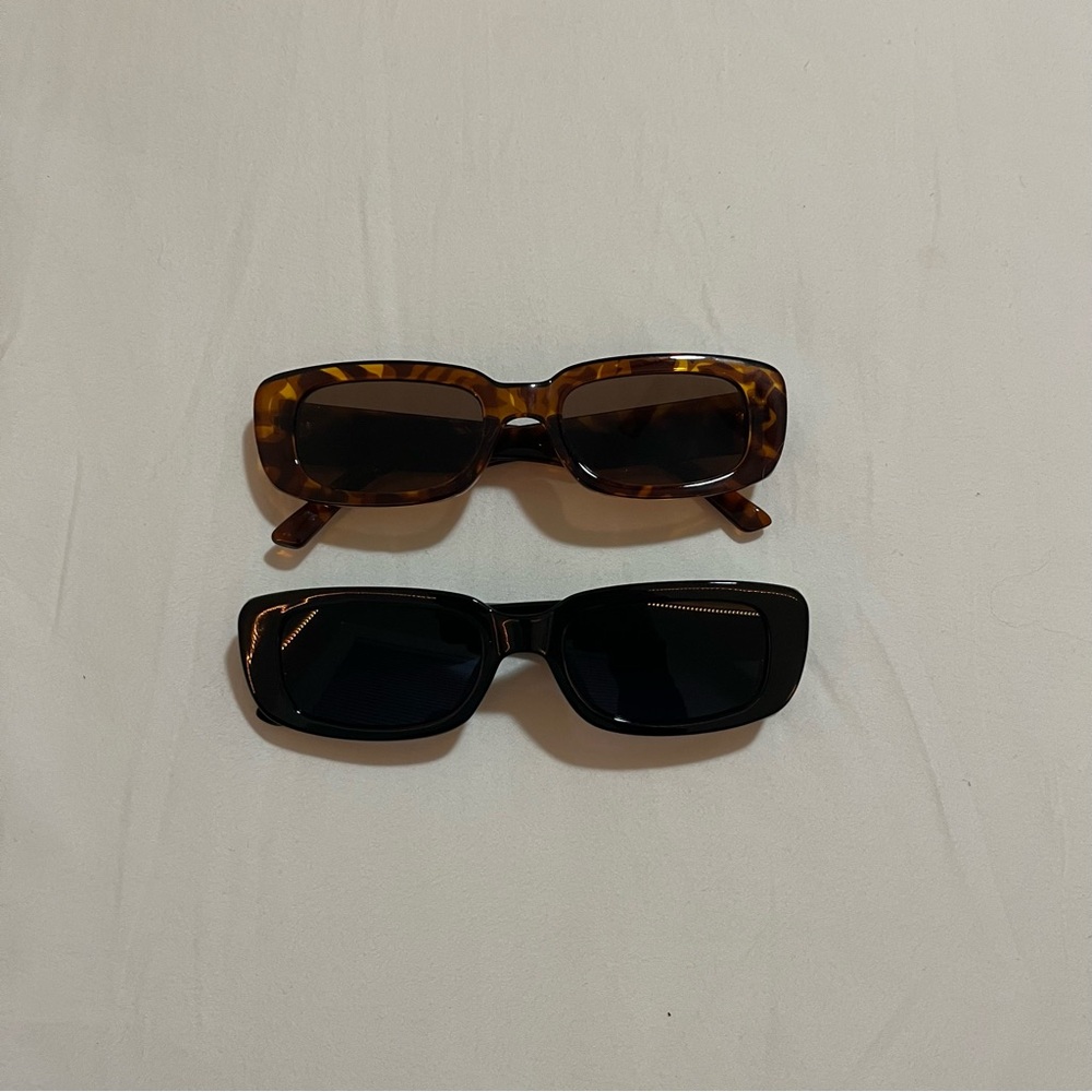 Tortoiseshell and Black Women's Sunglasses Set